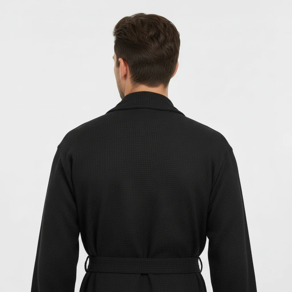 Waffle Spa Bathrobe for Men -  Absorbent, Lightweight - Image 25