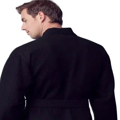 Waffle Spa Bathrobe for Men -  Absorbent, Lightweight - Image 30