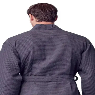 Waffle Spa Bathrobe for Men -  Absorbent, Lightweight - Image 33