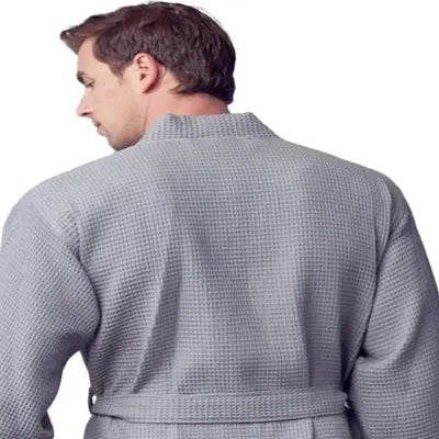 Waffle Spa Bathrobe for Men -  Absorbent, Lightweight - Image 37