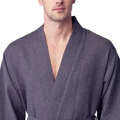 Waffle Spa Bathrobe for Men -  Absorbent, Lightweight - Image 52