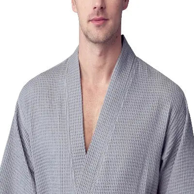 Waffle Spa Bathrobe for Men -  Absorbent, Lightweight - Image 54