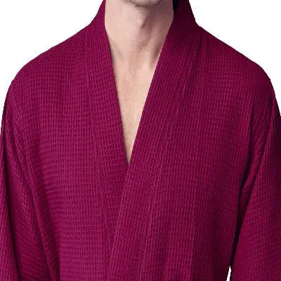 Waffle Spa Bathrobe for Men -  Absorbent, Lightweight - Image 55