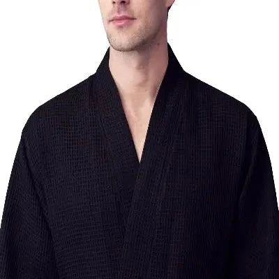 Waffle Spa Bathrobe for Men -  Absorbent, Lightweight - Image 56