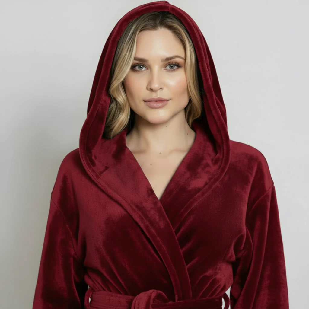 Women’s Plush Hooded Robe - Spa-Worthy Comfort at Home - Image 20