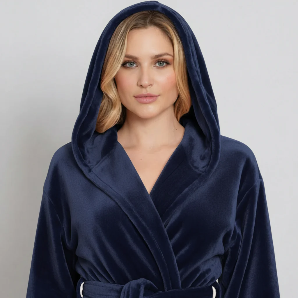 Women’s Plush Hooded Robe - Spa-Worthy Comfort at Home - Image 22