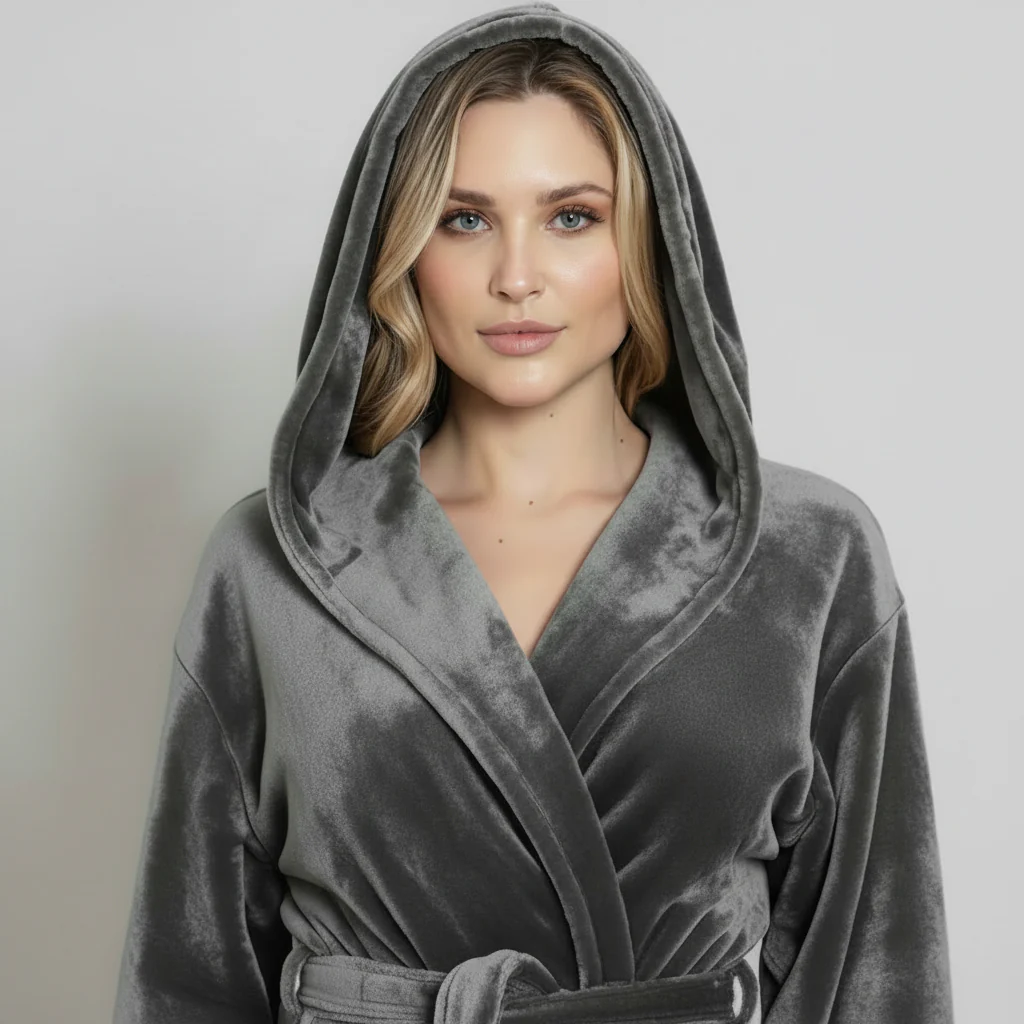 Women’s Plush Hooded Robe - Spa-Worthy Comfort at Home - Image 23