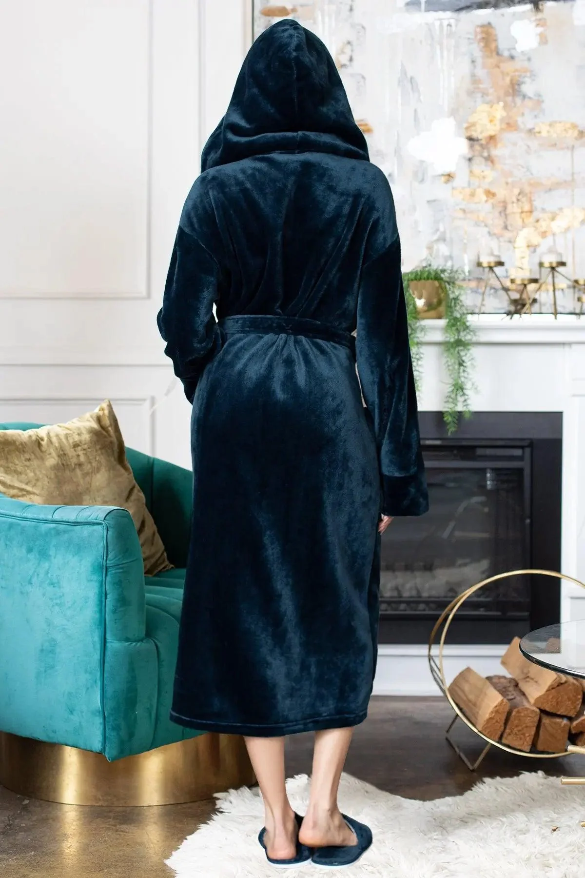 Women’s Plush Hooded Robe - Spa-Worthy Comfort at Home - Image 38