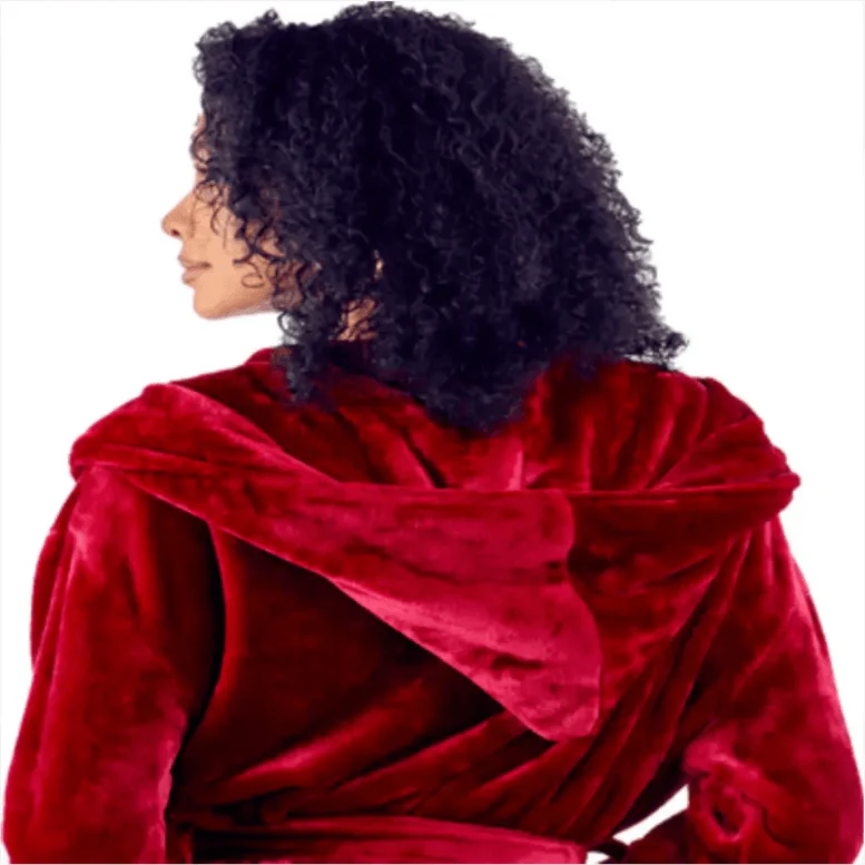 Women’s Plush Hooded Robe - Spa-Worthy Comfort at Home - Image 50