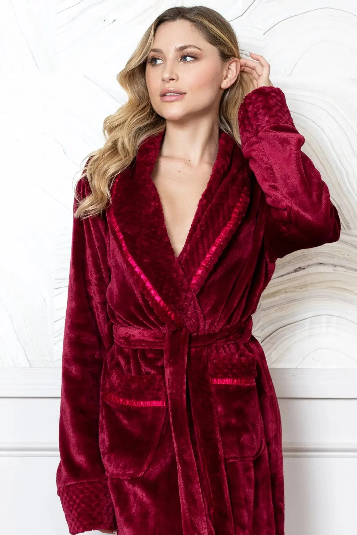 Women's Ultra Soft Plush Bathrobe - Image 15