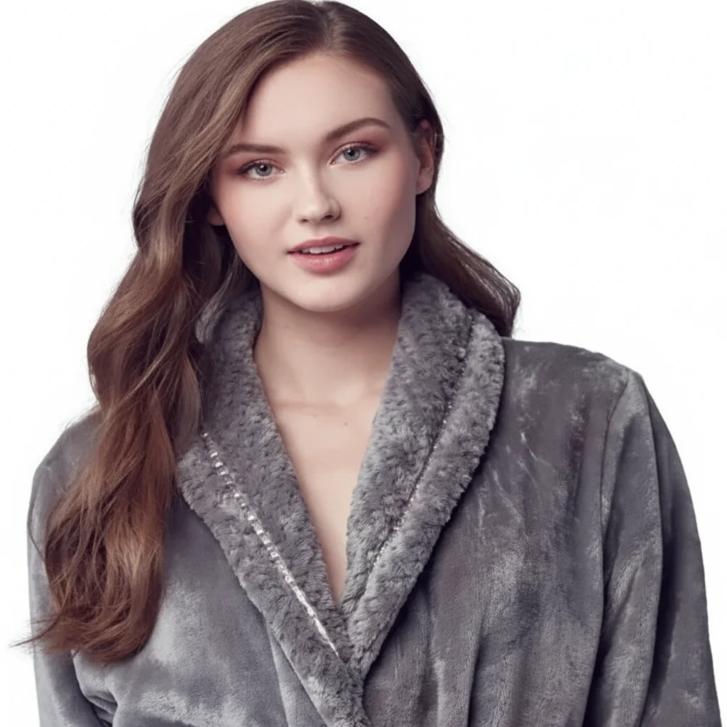 Women's Ultra Soft Plush Bathrobe - Image 38