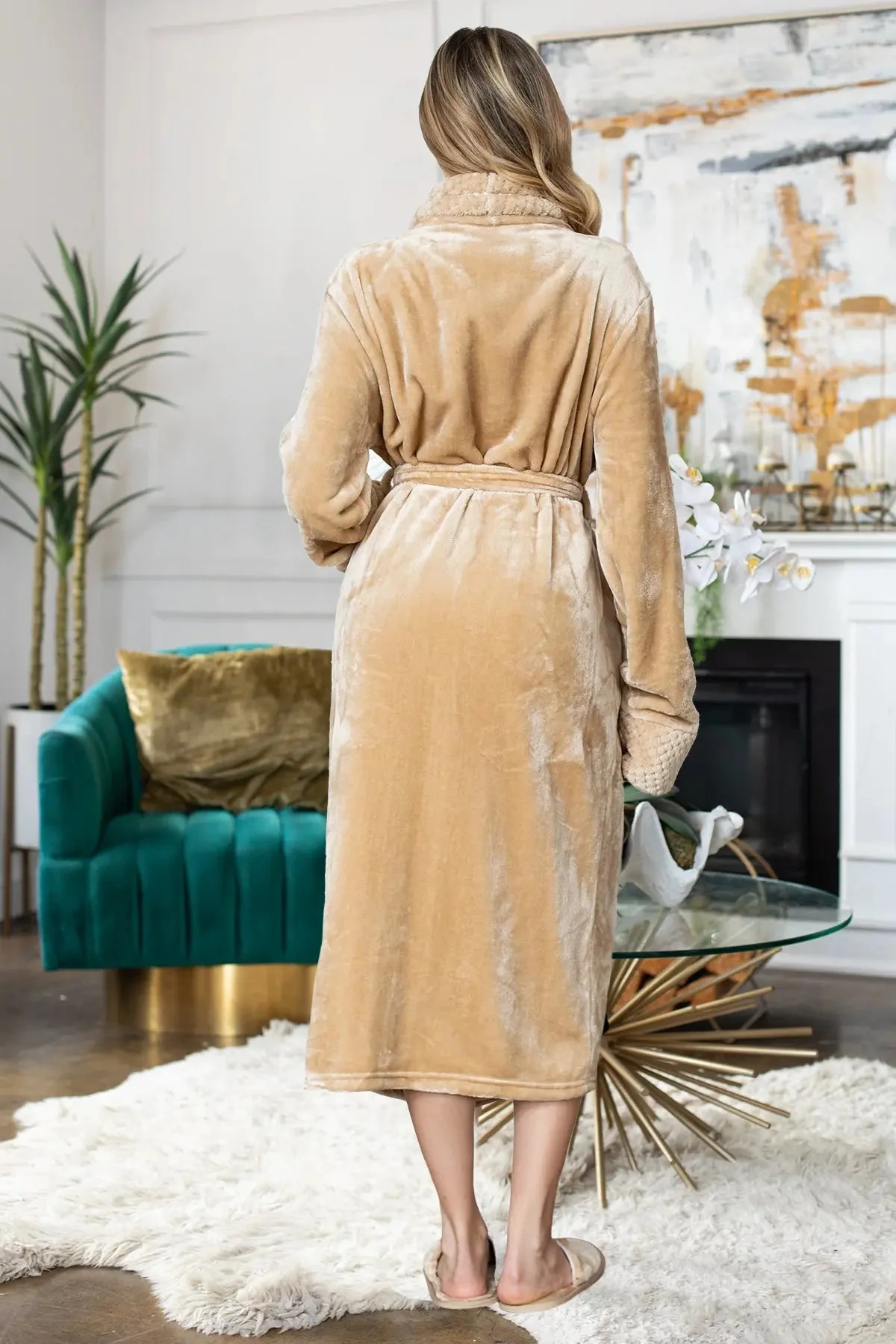 Women's Ultra Soft Plush Bathrobe - Image 43