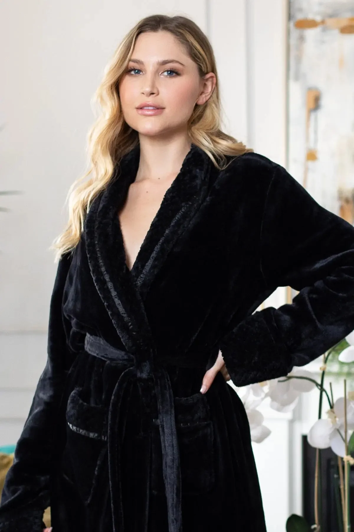 Women's Ultra Soft Plush Bathrobe - Image 47