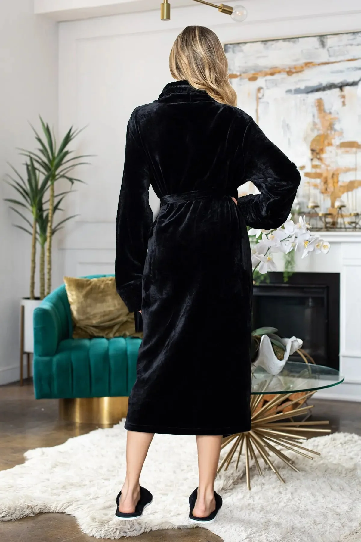 Women's Ultra Soft Plush Bathrobe - Image 52
