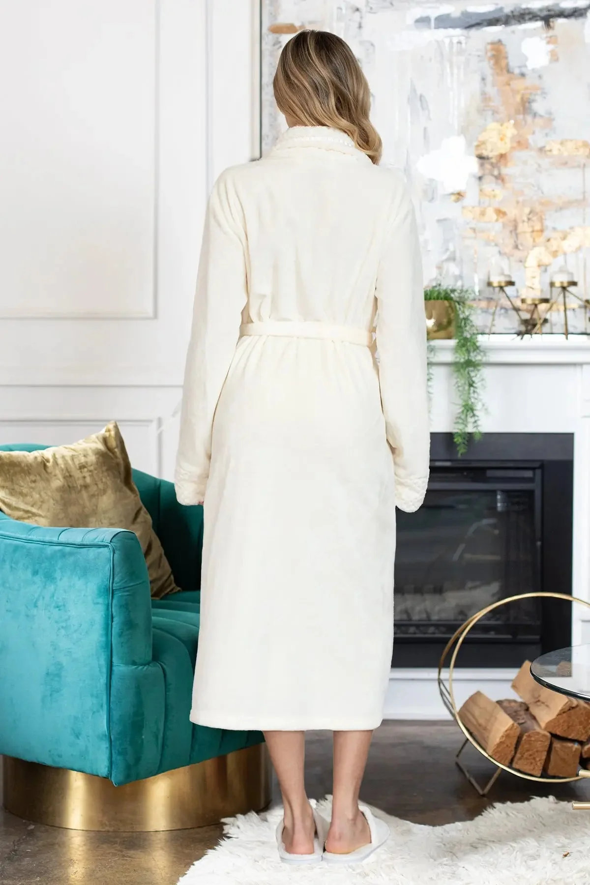Women's Ultra Soft Plush Bathrobe - Image 58