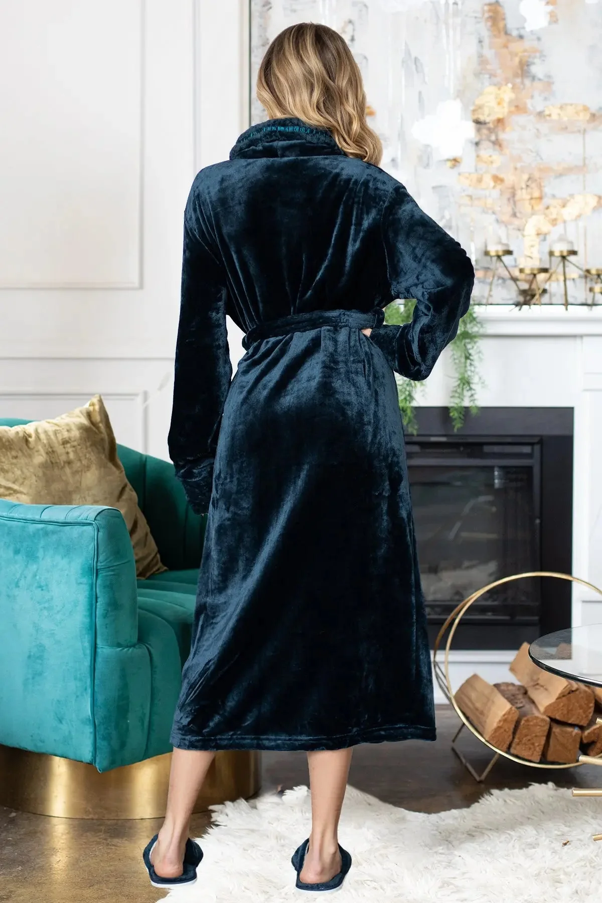 Women's Ultra Soft Plush Bathrobe - Image 69