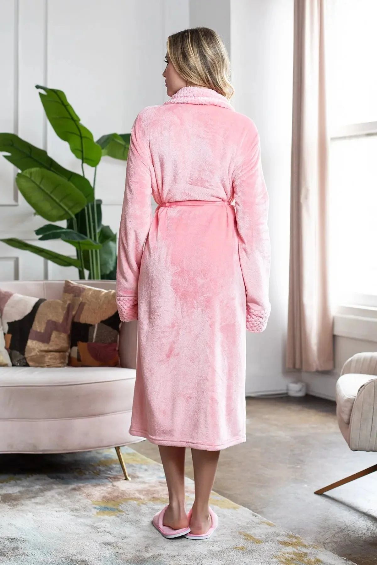 Women's Ultra Soft Plush Bathrobe - Image 86