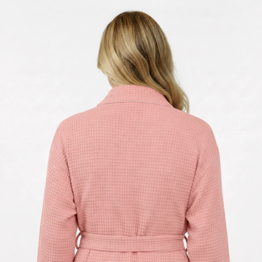 Knee-Length Waffle Robe for Women - Image 28