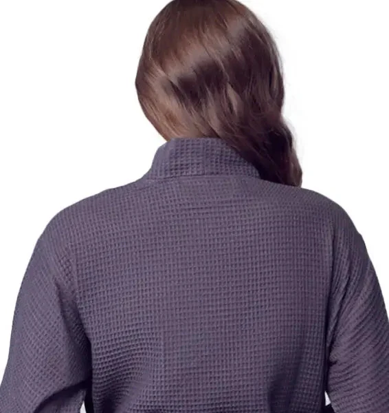 Knee-Length Waffle Robe for Women - Image 73
