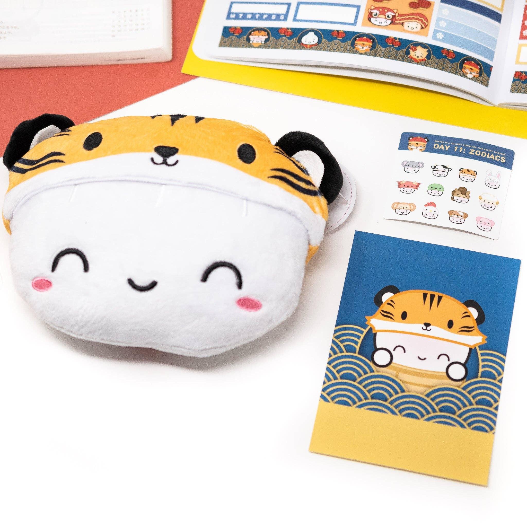 Wonton In A Million - Steamie with Tofu the Tiger Hat - Stuffed Plush - Image 6