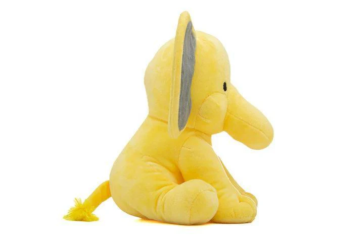 Yellow Elephant Stuffed Animal – Stuff Animal Plush Toy 9" - Image 3